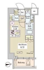 ワセダアパートメント 102 間取り図