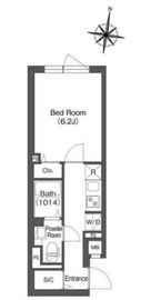 スタイリオフィット豪徳寺 306 間取り図