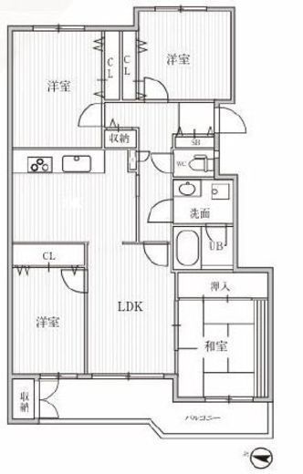 T's garden横浜反町 504 間取り図