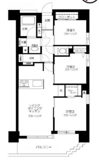 ラ・フォルム神楽坂 4階 間取り図
