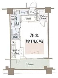 アウルタワー 44階 間取り図
