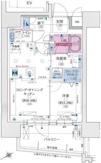 ソルティア新川崎モアグラン 13階 間取り図