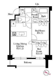 343 RESIDENCE ICHIGAYA (343レジデンス市ヶ谷) 地下1階 間取り図