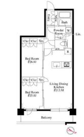 343 RESIDENCE ICHIGAYA (343レジデンス市ヶ谷) 地下1階 間取り図