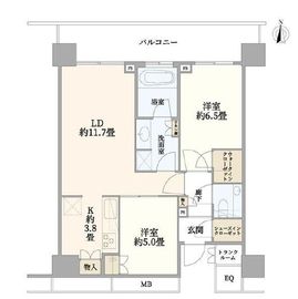 ザ・パークハウス晴海タワーズ ティアロレジデンス 31階 間取り図