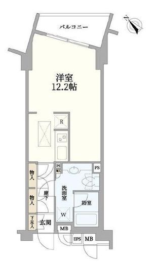 イトーピア神宮外苑エストゥディオ 4階 間取り図