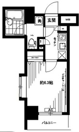 パレステュディオ銀座 9階 間取り図
