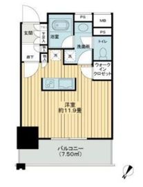 プライムスタイル川崎 7階 間取り図