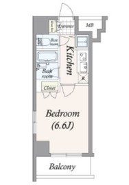 パレステュディオ南麻布 8階 間取り図