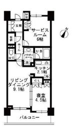 シャンピアグランデ深沢 307 間取り図