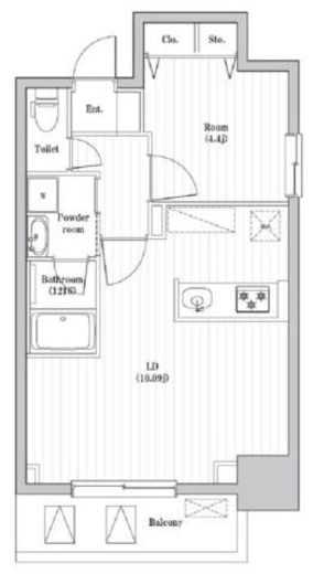 アーバンパーク日暮里 503 間取り図