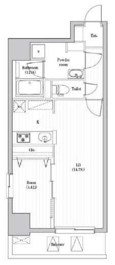アーバンパーク日暮里 202 間取り図