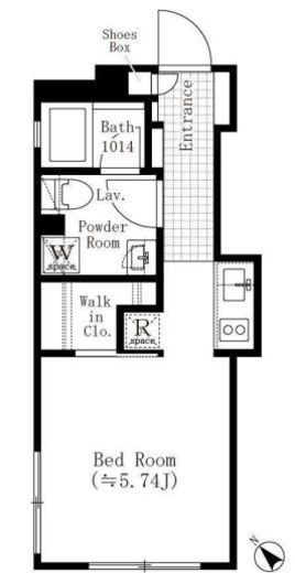 ASTILE目黒不動前 (アスティーレ目黒不動前) 403 間取り図