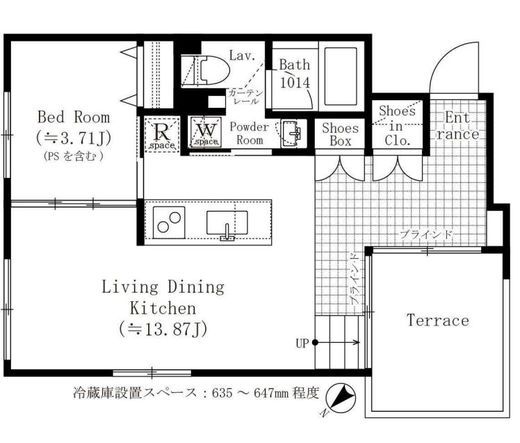 ASTILE目黒不動前 (アスティーレ目黒不動前) 103 間取り図