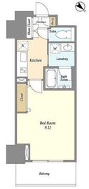 フロンティア新宿タワー 1606 間取り図