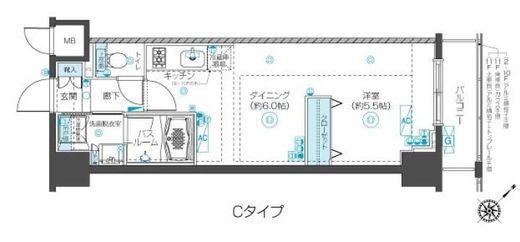 フェニックス新横濱クアトロ 3階 間取り図