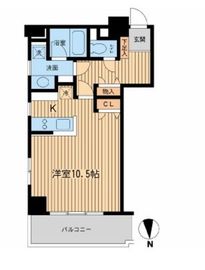 芝公園アパートメント 202 間取り図