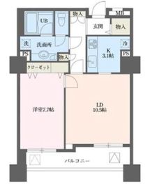 ドゥーエ横浜駅前 1706 間取り図