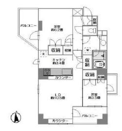 グランアビテ目白station front (グランアビテ目白ステーションフロント) 12階 間取り図