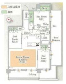343 RESIDENCE ICHIGAYA (343レジデンス市ヶ谷) 4階 間取り図