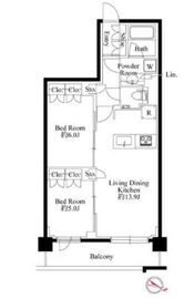 343 RESIDENCE ICHIGAYA (343レジデンス市ヶ谷) 3階 間取り図