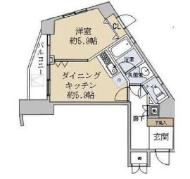 スカーラ西新宿シティプラザ 2階 間取り図