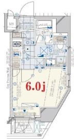 コンシェリア新橋CROSSIA 7F1 間取り図