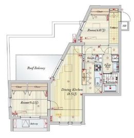 ビバリーホームズ目黒鷹番 5階 間取り図