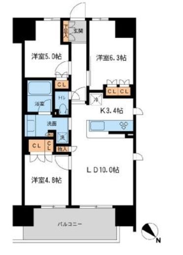 BLESS宮崎台 (ブレス宮崎台) 816 間取り図
