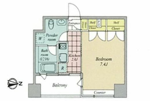 OZIO大手町 803 間取り図