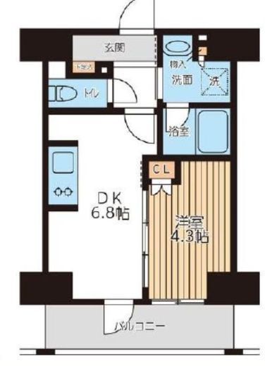 City Lux Tobe 911 間取り図