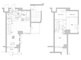 レジデンス桜新町ガーデン 106 間取り図