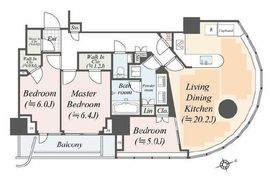 パークコート神宮北参道ザタワー 23階 間取り図