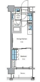 ルフォンプログレ押上EAST 307 間取り図