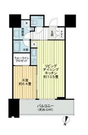 赤坂タワーレジデンス トップオブザヒル 8階 間取り図