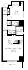 コスモグレイス新宿 5階 間取り図