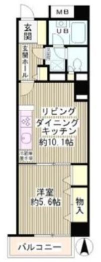 自由が丘ミッテ 302 間取り図
