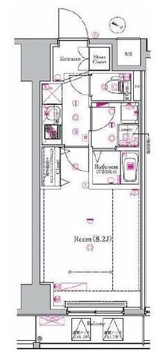 メイクスデザイン東十条 6階 間取り図
