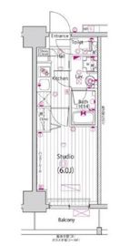ガーラ・グランディ横浜鶴見 8階 間取り図