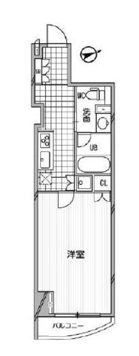 パシフィックコート中延 5F1 間取り図