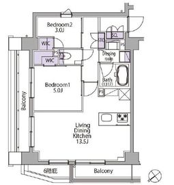 イプセ三軒茶屋 703 間取り図