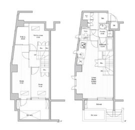 レジデンス桜新町ガーデン 107 間取り図