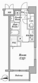 レジデンス清澄白河 501 間取り図
