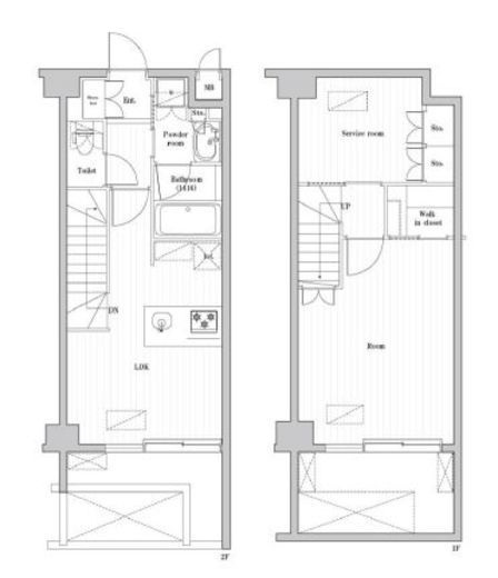 レジデンス桜新町ガーデン 113 間取り図