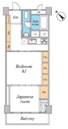 秀和代官山レジデンス 5階 間取り図