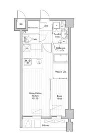 レジデンス桜新町ガーデン 208 間取り図