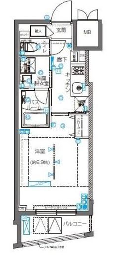 ZOOM横浜桜木町 3階 間取り図