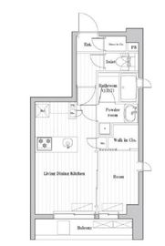 レジデンス桜新町ガーデン 214 間取り図