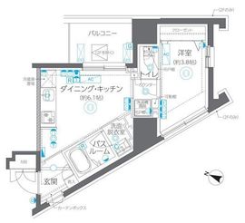 ZOOM方南町 3階 間取り図