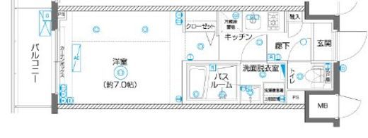 ZOOM横濱EAST 5階 間取り図